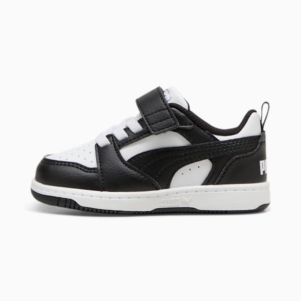 Tenis para infantes PUMA Rebound V6 Lo, PUMA White-PUMA Black, large-MEX