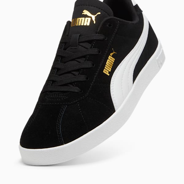 PUMA Club II Suede Sneakers Unisex, PUMA Black-PUMA White-PUMA Gold, large-ZAF