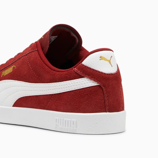 Zapatillas PUMA Club II Gamuza, Intense Red-PUMA White-PUMA Gold, large-ARG