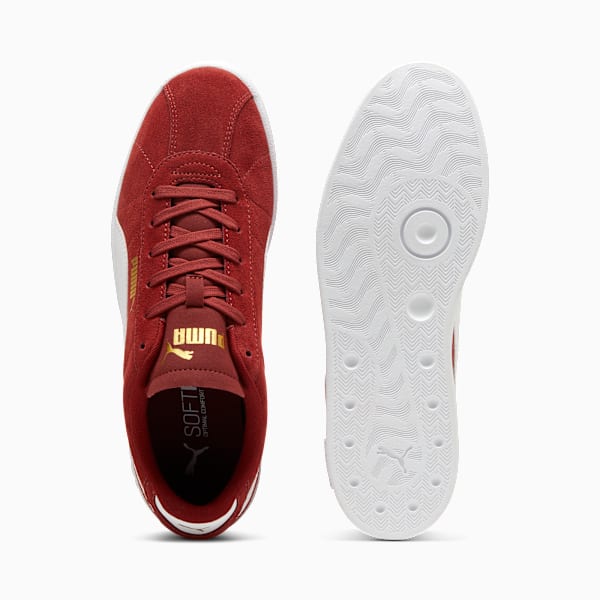 Zapatillas PUMA Club II Gamuza, Intense Red-PUMA White-PUMA Gold, large-ARG