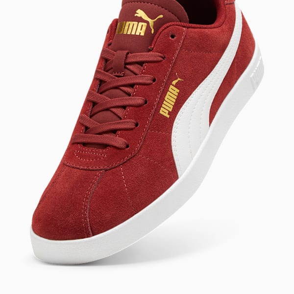 Zapatillas PUMA Club II Gamuza, Intense Red-PUMA White-PUMA Gold, large-ARG