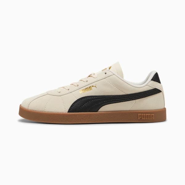 PUMA Club II Suede Sneakers Unisex, Alpine Snow-PUMA Black-PUMA Gold, large-ZAF