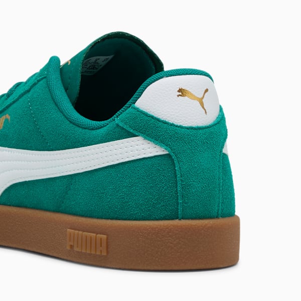 PUMA Club II Suede Sneakers Unisex, Wild Green-PUMA White-PUMA Gold, large-ZAF