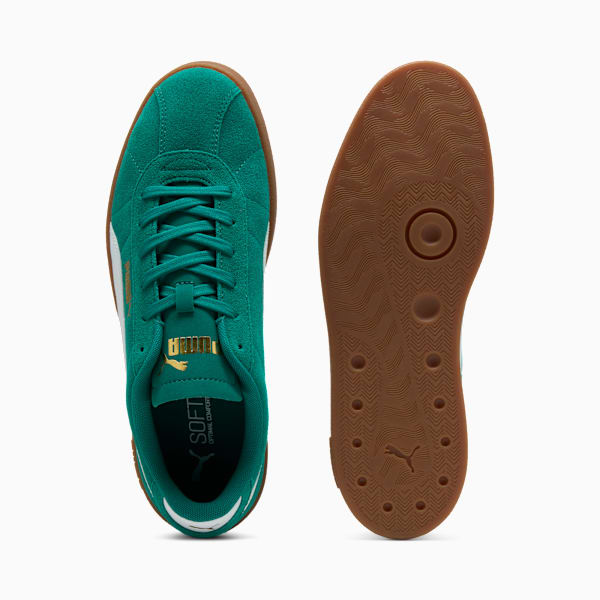 PUMA Club II Suede Sneakers Unisex, Wild Green-PUMA White-PUMA Gold, large-ZAF