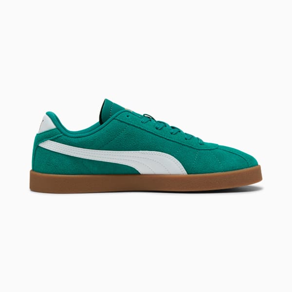 PUMA Club II Suede Sneakers Unisex, Wild Green-PUMA White-PUMA Gold, large-ZAF