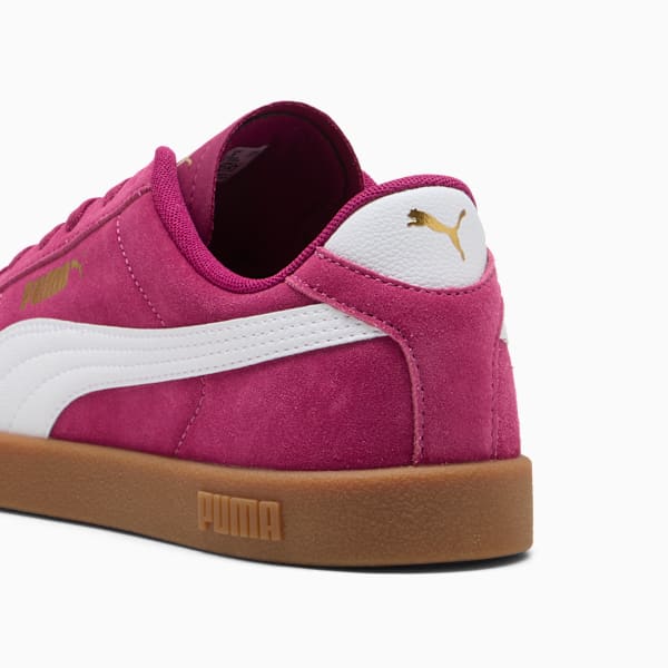 PUMA Club II Suede Sneakers Unisex, Berry-PUMA White-PUMA Gold, large-ZAF