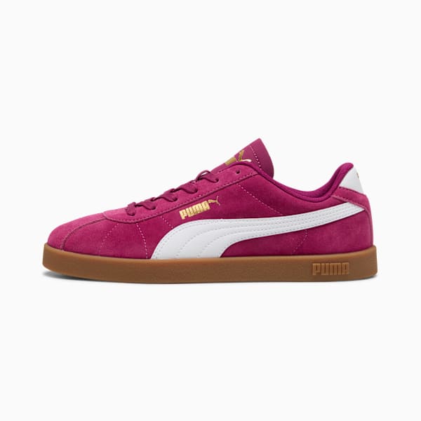 PUMA Club II Suede Sneakers Unisex, Berry-PUMA White-PUMA Gold, large-ZAF