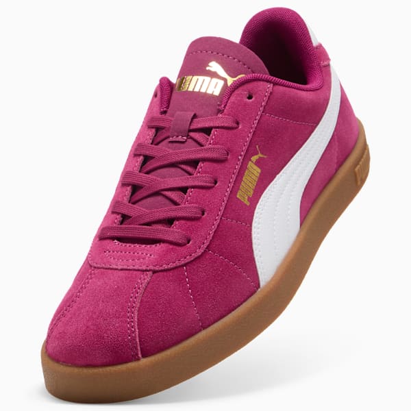 PUMA Club II Suede Sneakers Unisex, Berry-PUMA White-PUMA Gold, large-ZAF