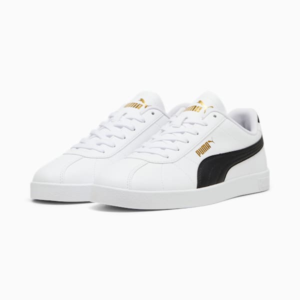 PUMA Club II Sneakers Unisex, PUMA White-PUMA Black-PUMA Gold, large-ZAF