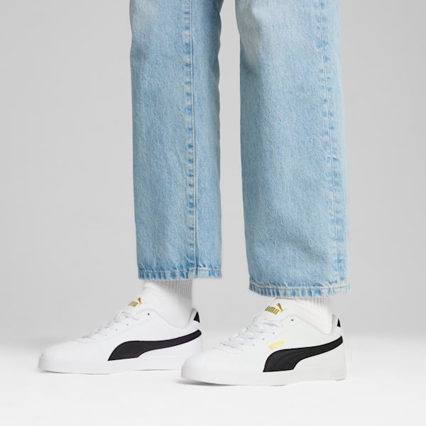 PUMA Club II Sneakers Unisex, PUMA White-PUMA Black-PUMA Gold, large-ZAF
