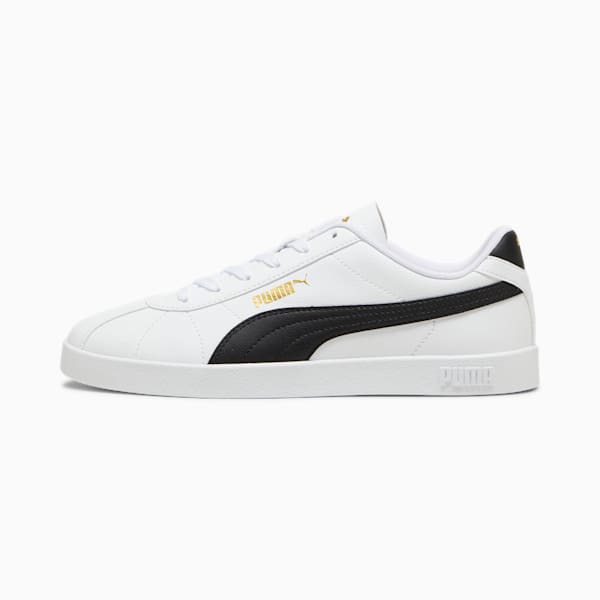 PUMA Club II Sneakers Unisex, PUMA White-PUMA Black-PUMA Gold, large-ZAF
