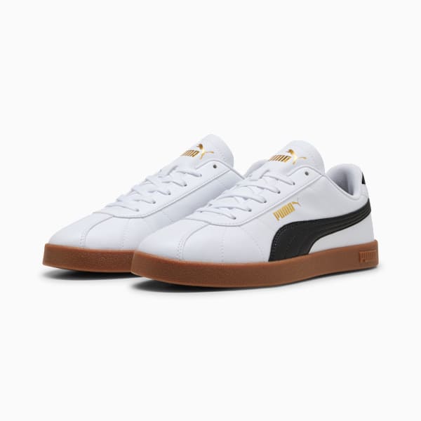 PUMA Club II Sneakers Unisex, PUMA White-PUMA Black-Gum, large-ZAF
