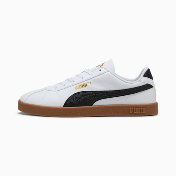 PUMA Club II Sneakers Unisex, PUMA White-PUMA Black-Gum, large-ZAF