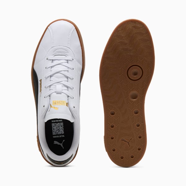 PUMA Club II Sneakers Unisex, PUMA White-PUMA Black-Gum, large-ZAF