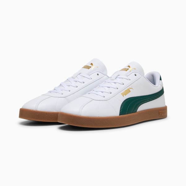 PUMA Club II Sneakers Unisex, PUMA White-Dark Myrtle-Gum, large-ZAF