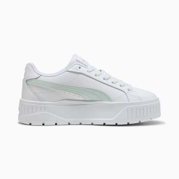 Zapatillas Karmen II Cuero para mujer, PUMA White-Peaceful Blue, large-ARG