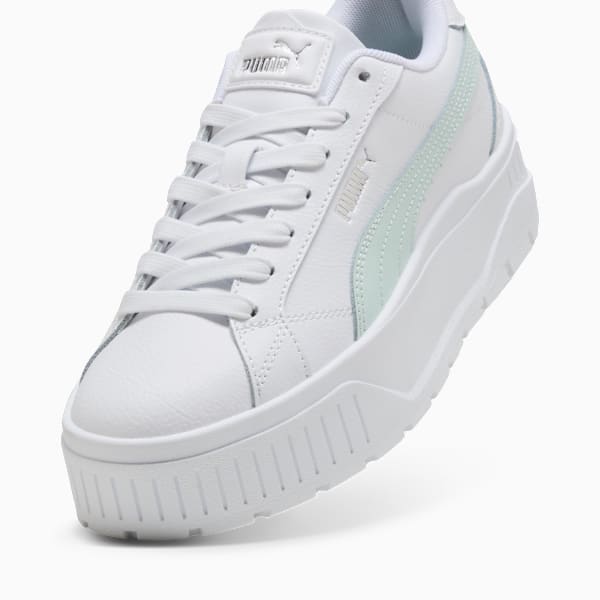 Zapatillas Karmen II Cuero para mujer, PUMA White-Peaceful Blue, large-ARG