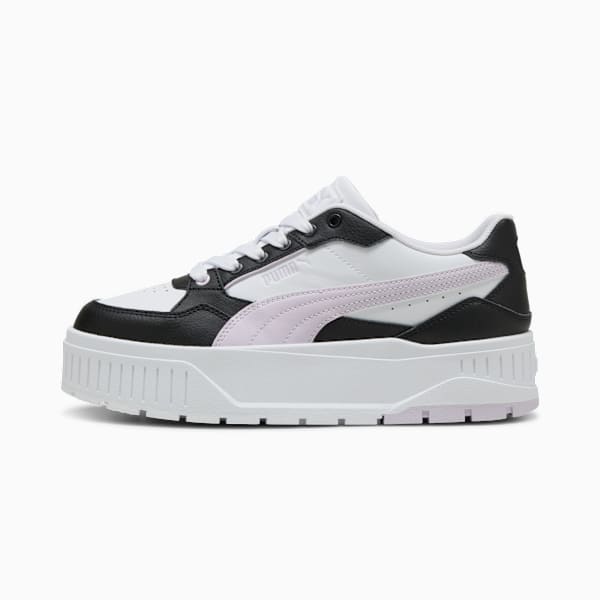 Zapatillas Karmen II Idol para mujer, PUMA White-Lilac Frost-PUMA Black, large-ARG