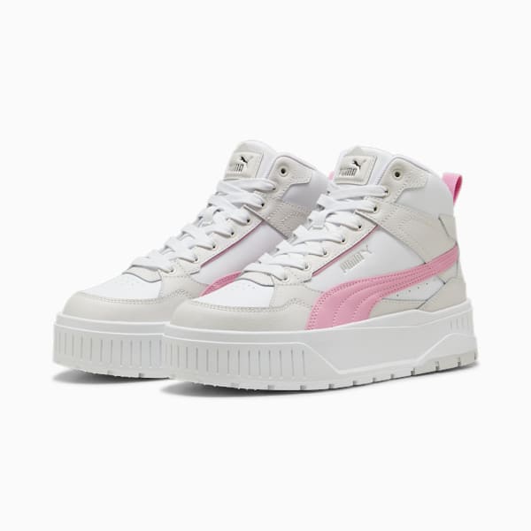 Zapatillas Karmen II Idol Mid para mujer, PUMA White-Mauve Mist-Feather Gray, large-ARG