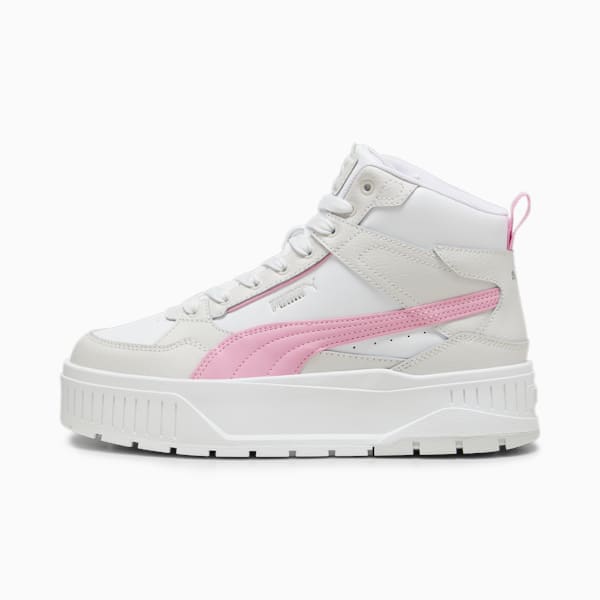 Zapatillas Karmen II Idol Mid para mujer, PUMA White-Mauve Mist-Feather Gray, large-ARG