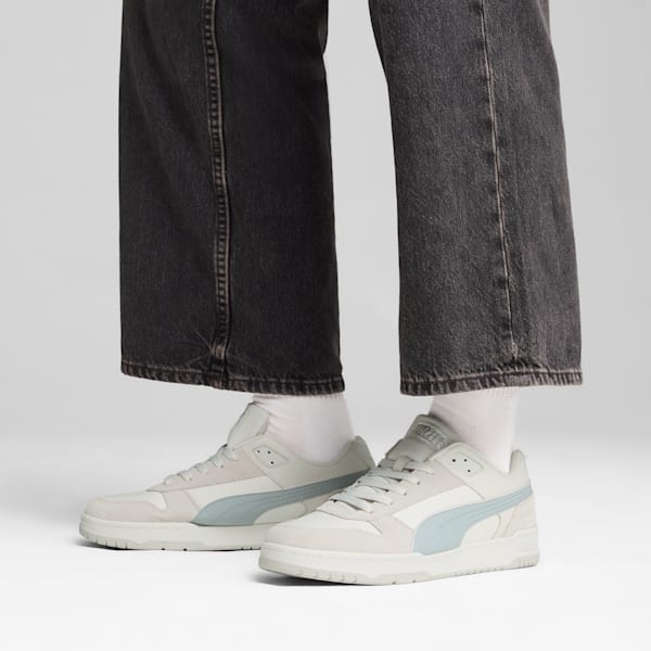 Rebound Game Low Suede Sneakers Unisex, Glacial Gray-Cool Mid Gray-Feather Gray, large-ZAF