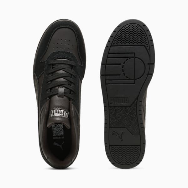 Rebound Game Low Suede Sneakers Unisex, PUMA Black-Galactic Gray-Flat Dark Gray, large-ZAF