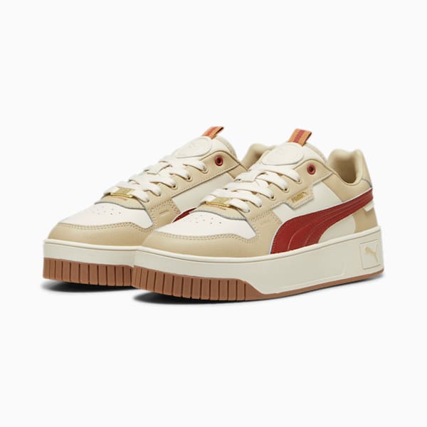 Carina Street Lux Sneakers Women, Alpine Snow-Mars Red-Toasted Almond, large-ZAF