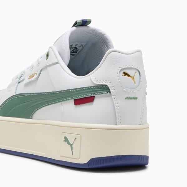Carina Street Lux Sneakers Women, PUMA White-Green Moon-PUMA Gold, large-ZAF