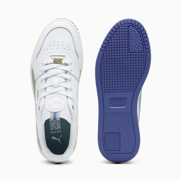 Carina Street Lux Sneakers Women, PUMA White-Green Moon-PUMA Gold, large-ZAF