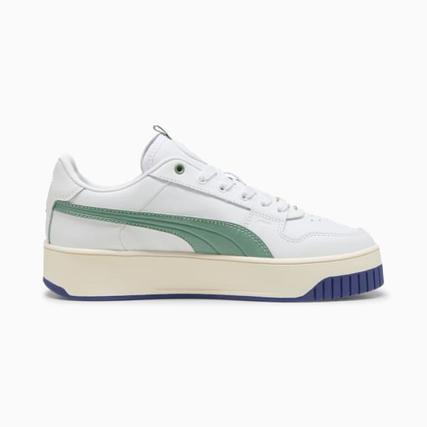 Carina Street Lux Sneakers Women, PUMA White-Green Moon-PUMA Gold, large-ZAF
