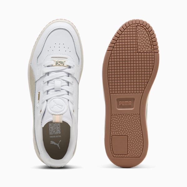 Carina Street Lux Sneakers Women, PUMA White-Desert Dust-PUMA Gold, large-ZAF