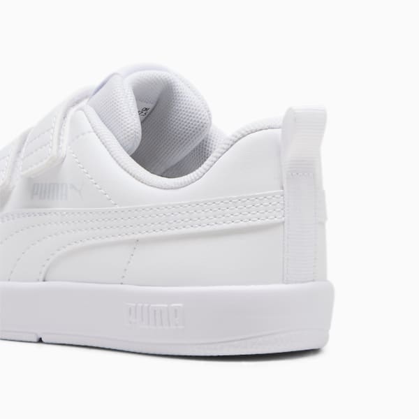Courtflex V3 Sneakers Kids, PUMA White-PUMA White-Silver Mist, large-MEX