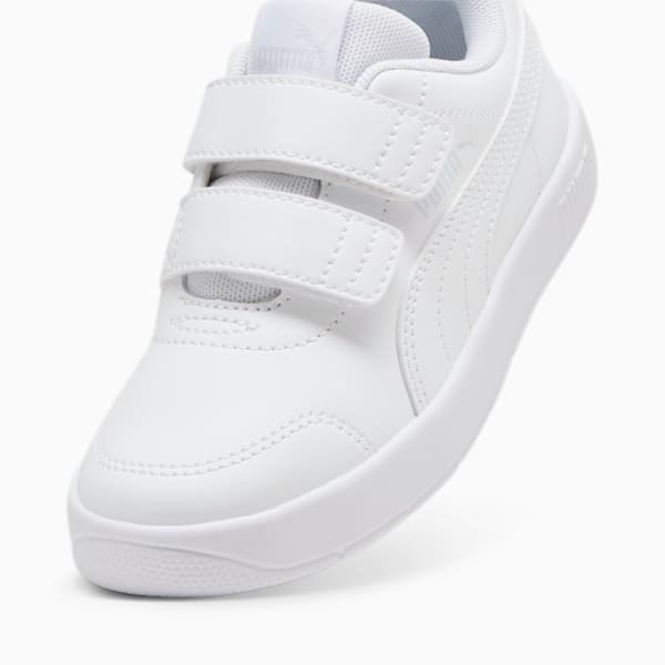 Courtflex V3 Sneakers Kids, PUMA White-PUMA White-Silver Mist, large-MEX