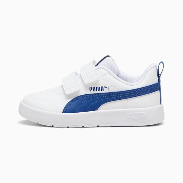 Tenis Courtflex V3 para niños, PUMA White-Clyde Royal, large-MEX