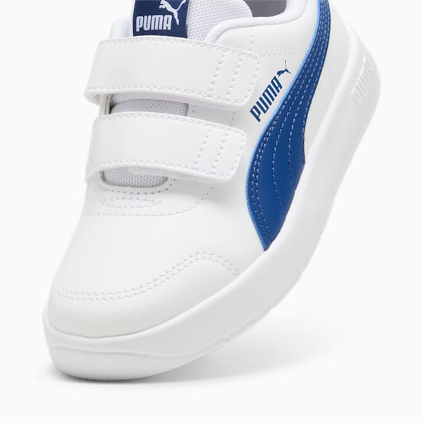Tenis Courtflex V3 para niños, PUMA White-Clyde Royal, large-MEX
