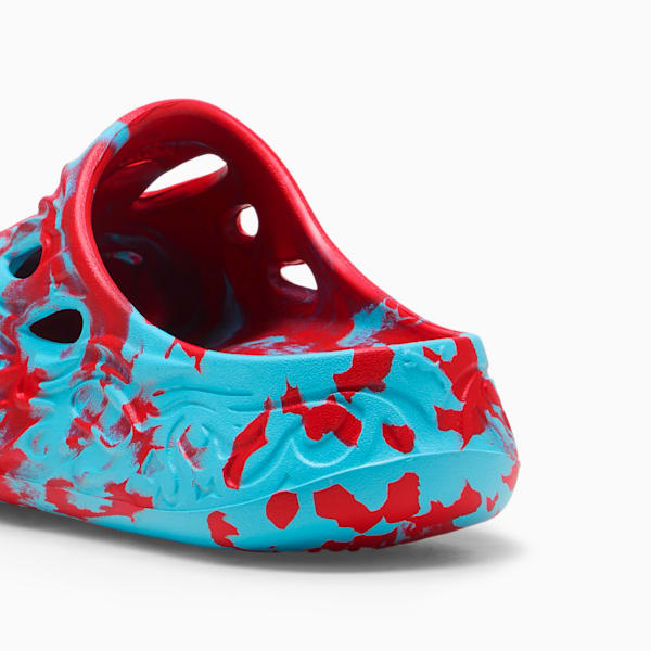 MB.04 Basketball Slides Unisex, PUMA Red-Bright Aqua, large-MEX