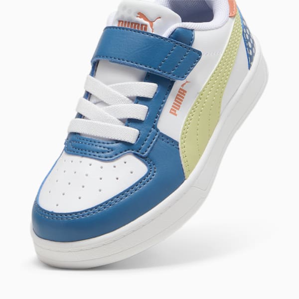 Caven 2.0 PUMA FC Sneakers Kids, Blue Horizon-Pistachio Green-PUMA White, large-ZAF