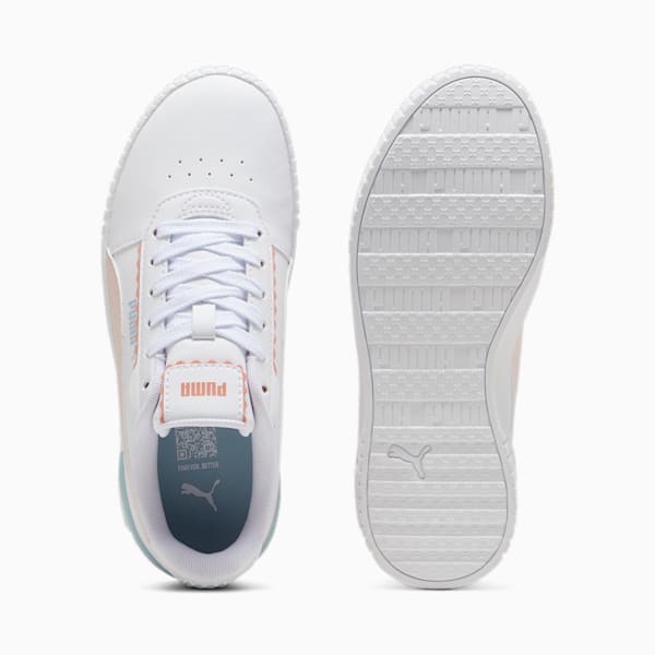 Carina 2.0 Off Side Sneakers Youth, PUMA White-Island Pink-Frosted Dew, large-ZAF