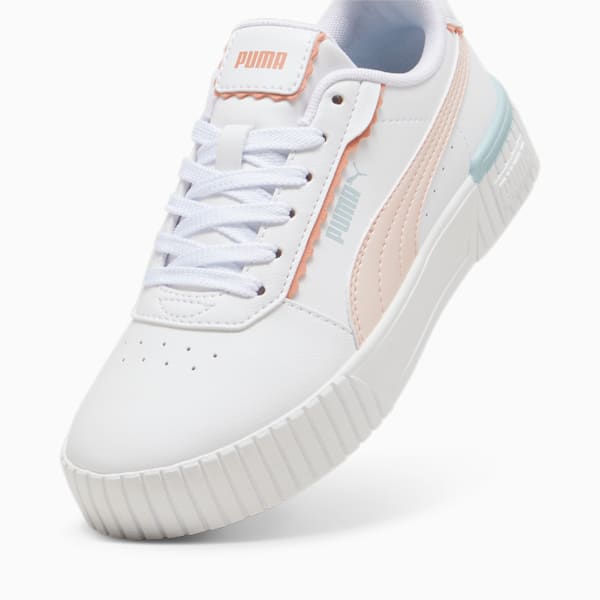 Carina 2.0 Off Side Sneakers Youth, PUMA White-Island Pink-Frosted Dew, large-ZAF
