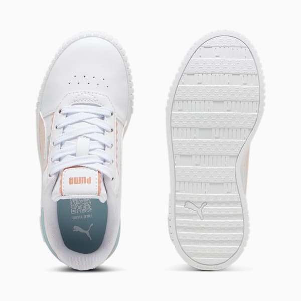 Carina 2.0 Off Side Sneakers Kids, PUMA White-Island Pink-Frosted Dew, large-ZAF