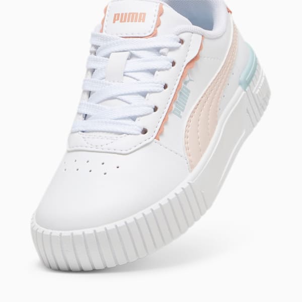 Carina 2.0 Off Side Sneakers Kids, PUMA White-Island Pink-Frosted Dew, large-ZAF