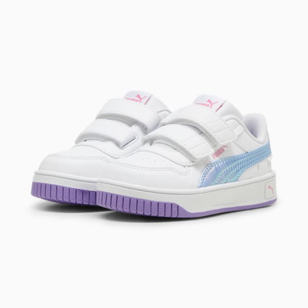 Tenis Carina Street Bouncy Sky V para infantes, PUMA White-Lavender Alert, large-MEX