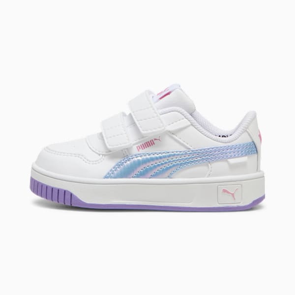 Tenis Carina Street Bouncy Sky V para infantes, PUMA White-Lavender Alert, large-MEX