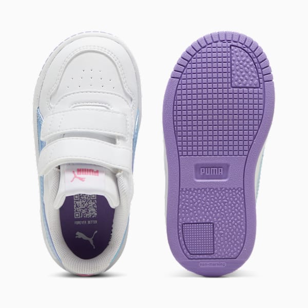 Tenis Carina Street Bouncy Sky V para infantes, PUMA White-Lavender Alert, large-MEX