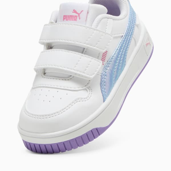 Tenis Carina Street Bouncy Sky V para infantes, PUMA White-Lavender Alert, large-MEX
