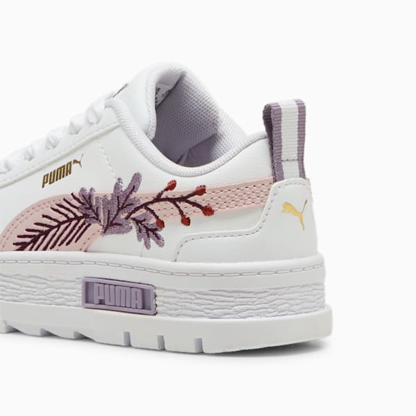 Zapatillas Mayze Winter Embroidery para niños, PUMA White-Mauve Mist, large-ARG