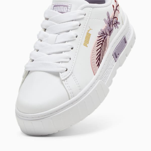 Zapatillas Mayze Winter Embroidery para niños, PUMA White-Mauve Mist, large-ARG