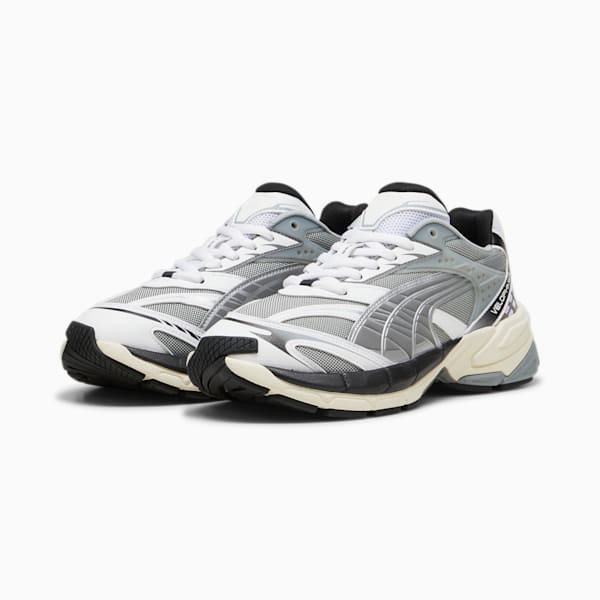 Tenis deportivas Velophasis nacidas en la década de 2000, PUMA White-Cool Mid Gray, large-MEX