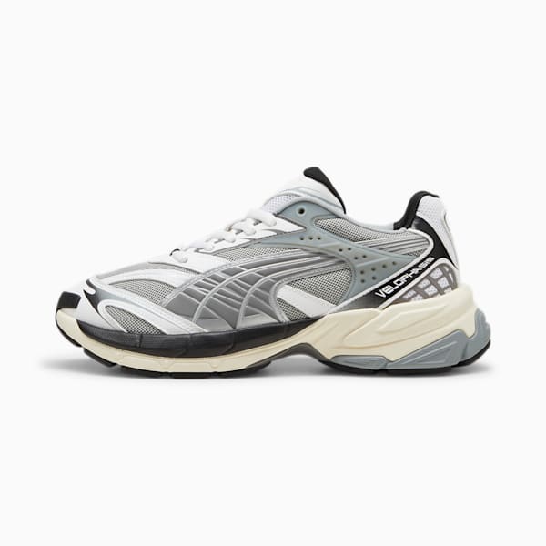 Tenis deportivas Velophasis nacidas en la década de 2000, PUMA White-Cool Mid Gray, large-MEX