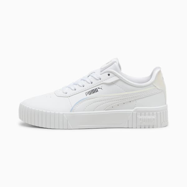 Carina 2.0 Holo 2.0 Sneakers Youth, PUMA White-Mauve Mist-PUMA Silver, large-ZAF